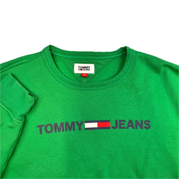 Tommy Jeans Other - Tommy Jeans Mens Green Logo Crewneck Sweatshirt XL 78J4822/300